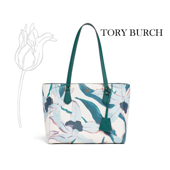 TORY BURCH Desert Bloom Robinson Tote - Picture 1 of 14